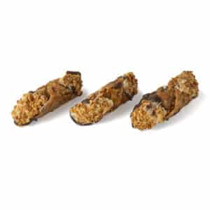 Amandel cannoli gevuld met gezouten karamelcrème